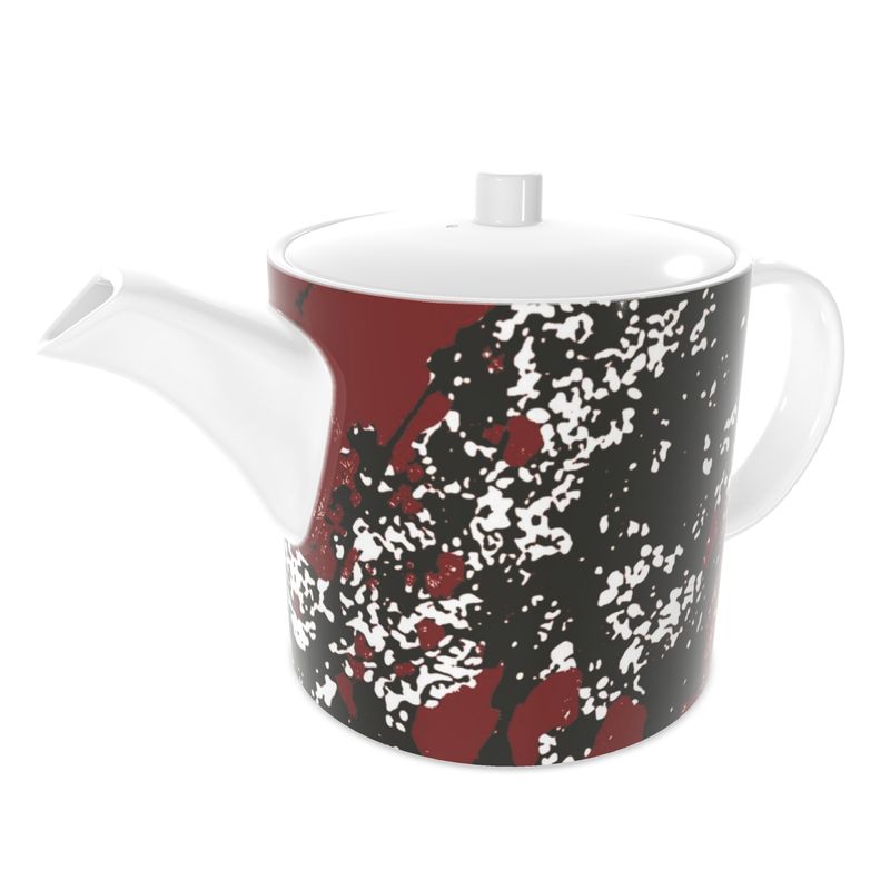 Mad Blossom Bone China Teapot