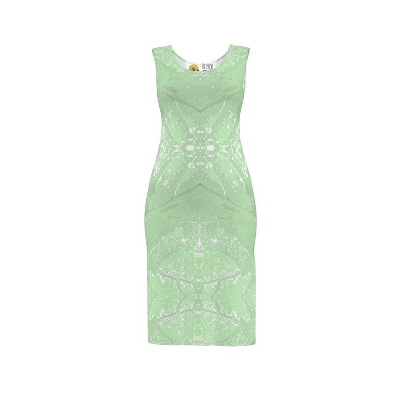 Green Leaf Bodycon Dress