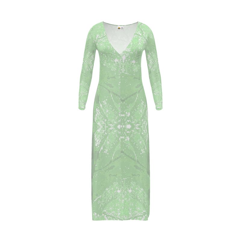 Green Leaf Ladies Cardigan LONG