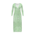 Green Leaf Ladies Cardigan LONG