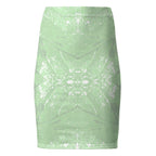 Green Leaf Pencil Skirt