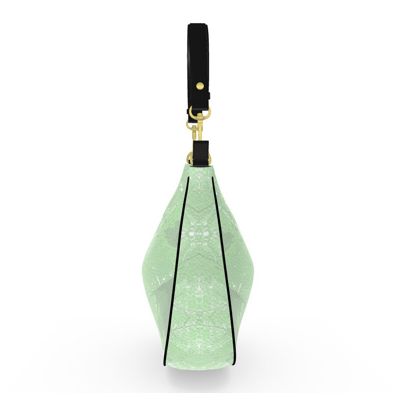 Green Leaf Curve Hobo Bag