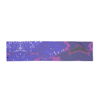 Blue Leaf Scarf Wrap or Shawl