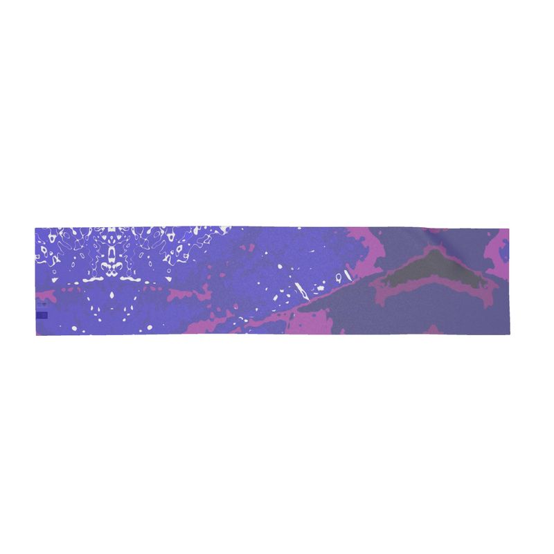 Blue Leaf Scarf Wrap or Shawl