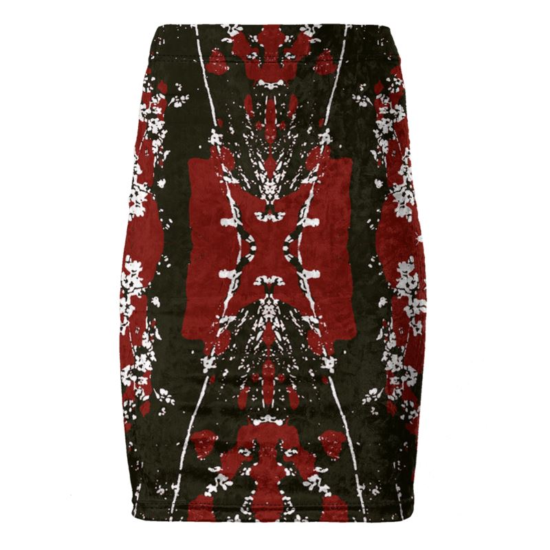 Mad Blossom Pencil Skirt