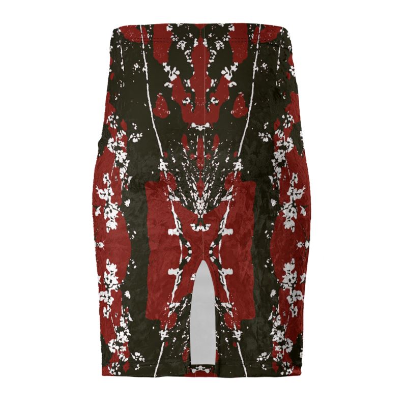 Mad Blossom Pencil Skirt