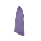 Purple Leaf Halterneck backless dress
