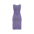 Purple Leaf Bodycon Dress