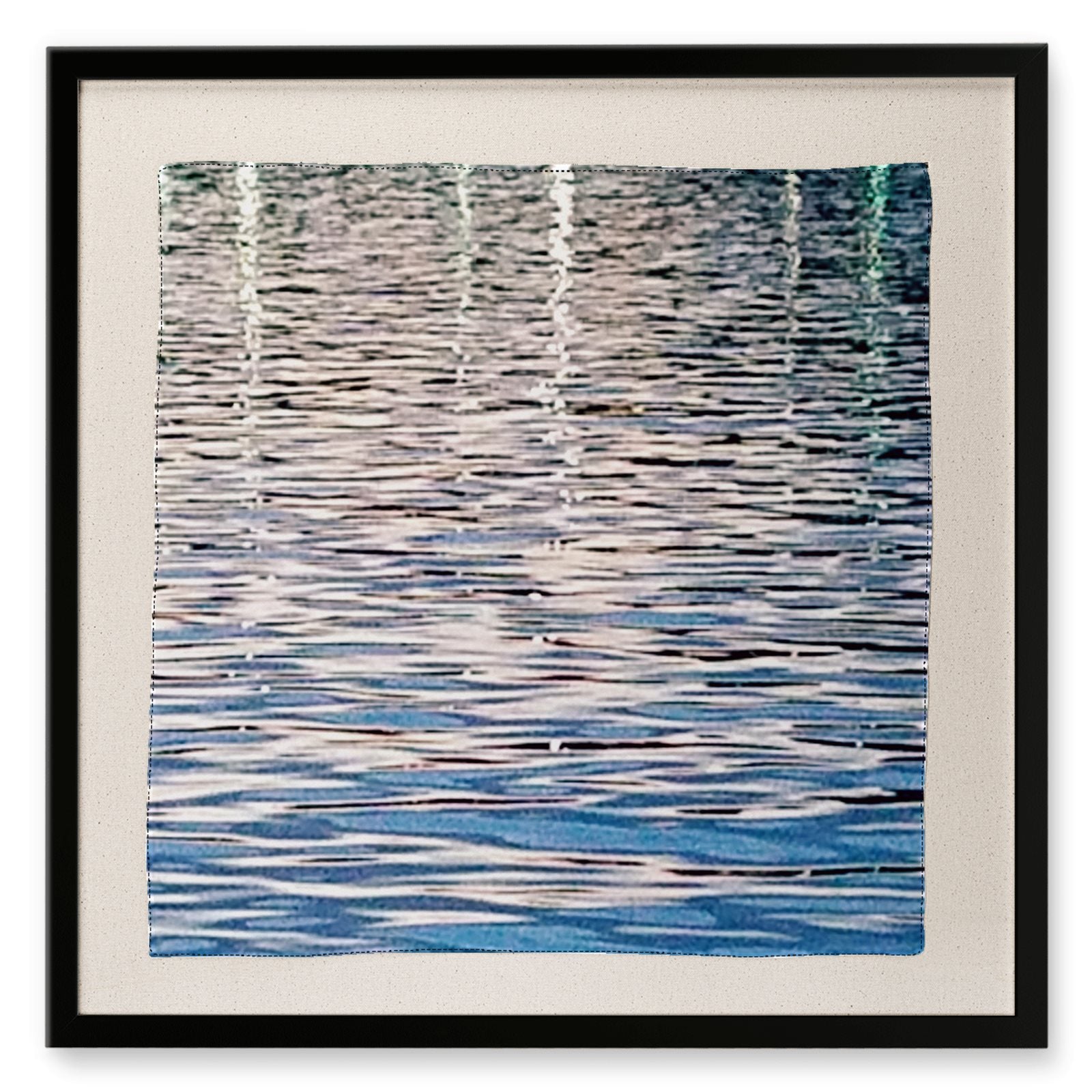 River Dance at Dusk Framed Silk Scarf