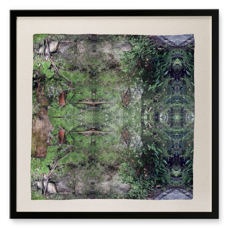 Earth Goddess Framed Silk Scarf