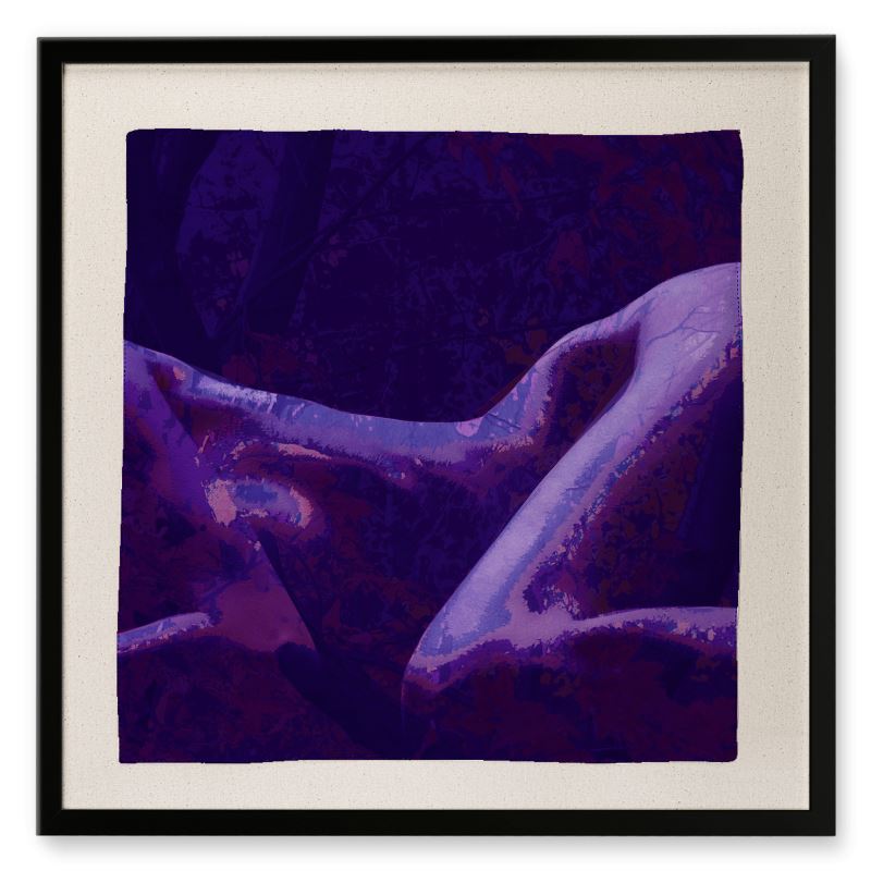 Vibrant Dreams Framed Silk Scarf