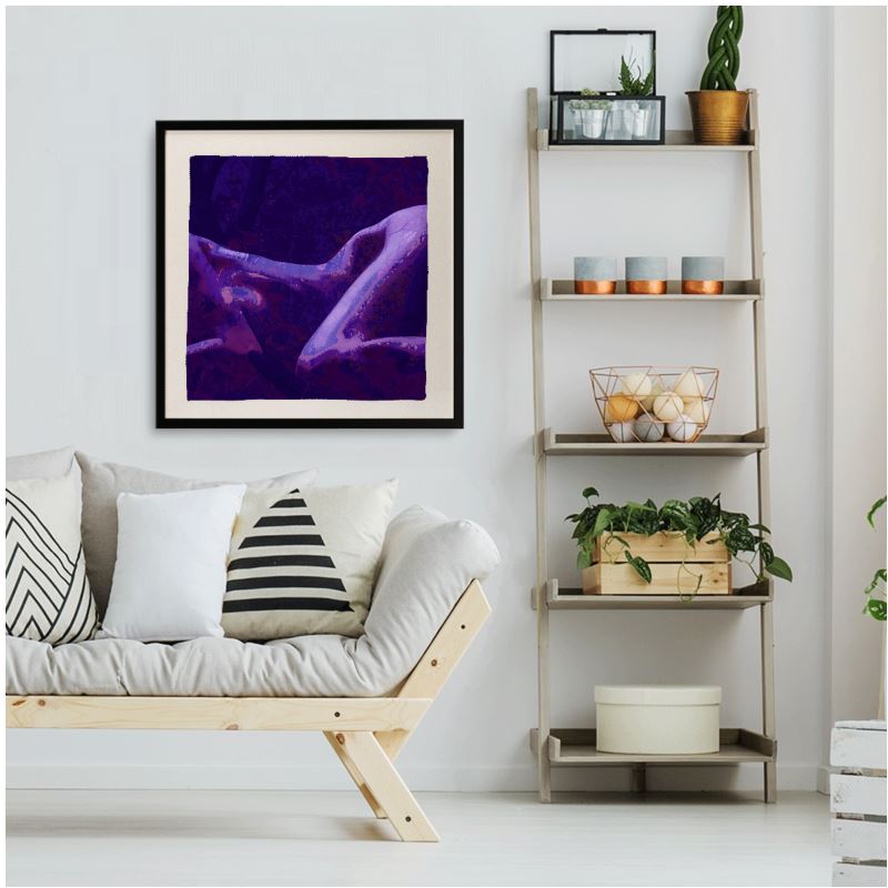 Vibrant Dreams Framed Silk Scarf