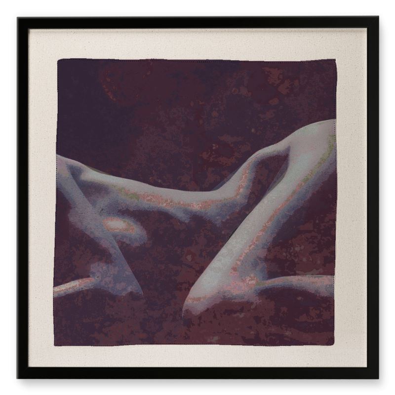 Dusky Dreams Framed Silk Scarf