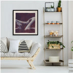 Dusky Dreams Framed Silk Scarf
