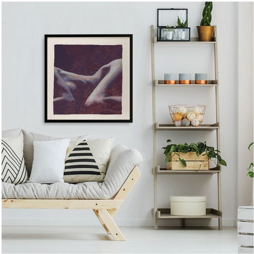 Dusky Dreams Framed Silk Scarf