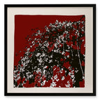 Mad Blossom Framed Silk Scarf