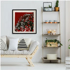 Mad Blossom Framed Silk Scarf