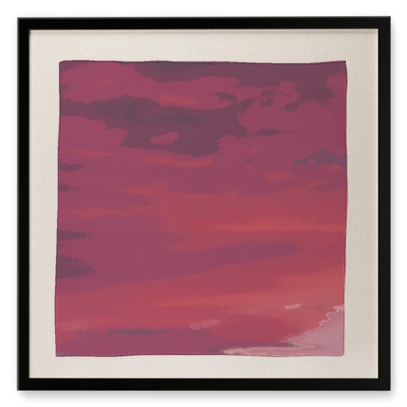 Sushi Sunset Framed Silk Scarf