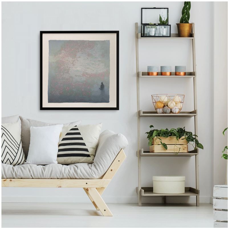Nocturne No 12 Framed Silk Scarf