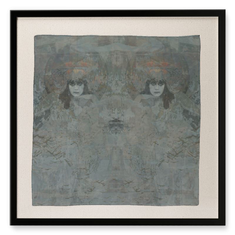 Winter Dream Framed Silk Scarf