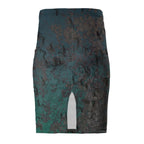 Staring Down Crow Pencil Skirt