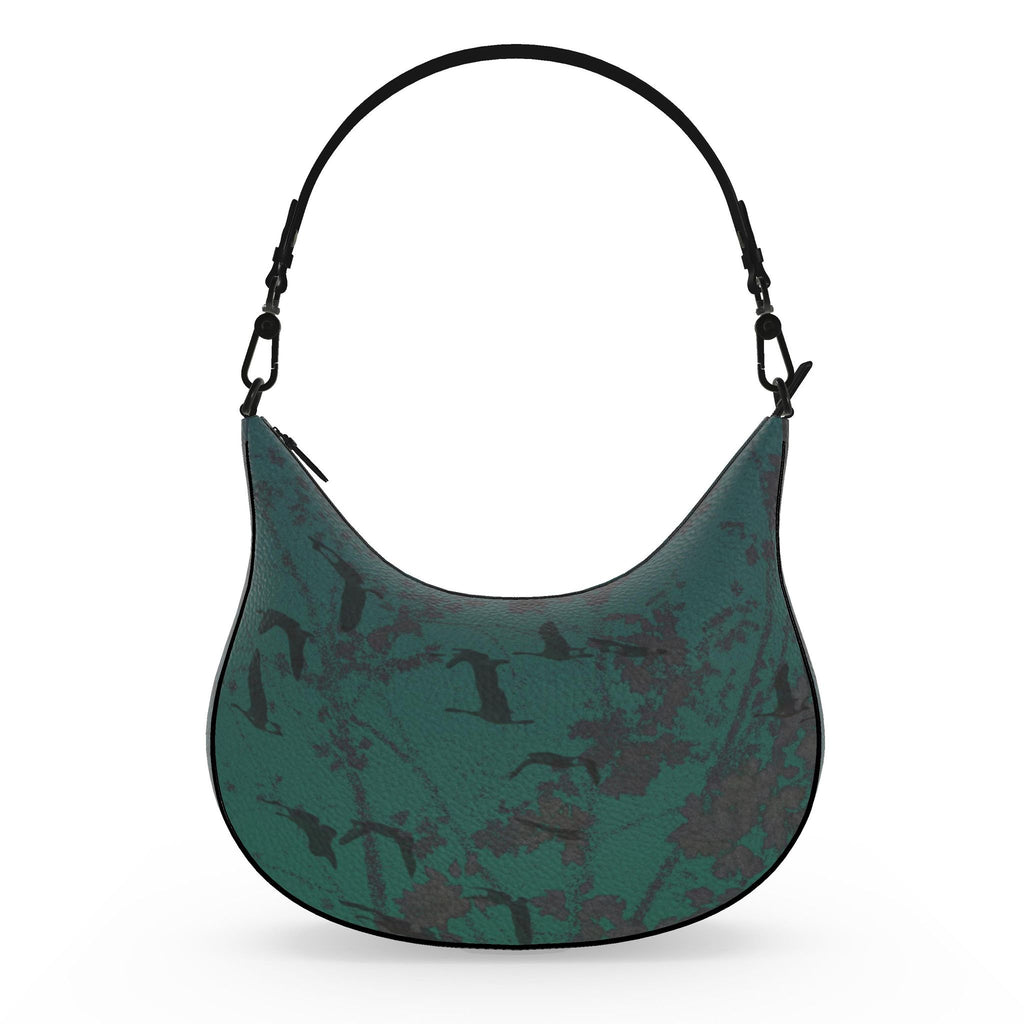Staring Down Crow Curve Hobo Bag