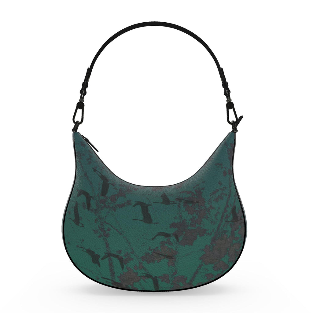 Staring Down Crow Curve Hobo Bag