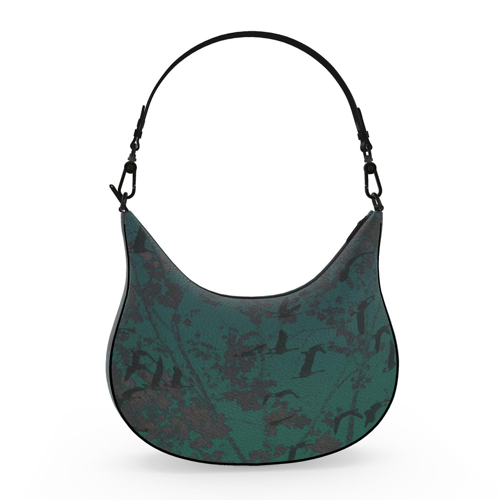 Staring Down Crow Curve Hobo Bag