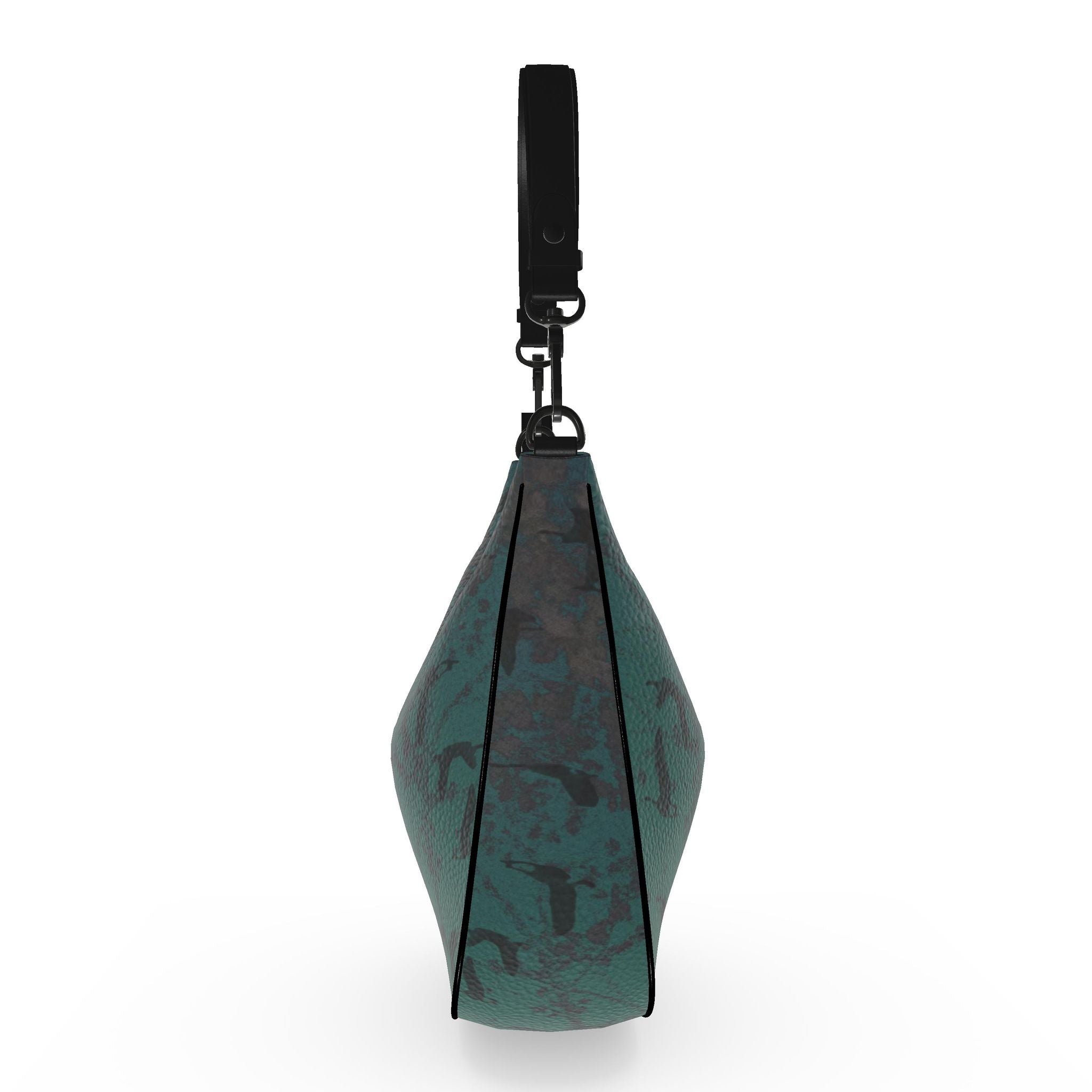 Staring Down Crow Curve Hobo Bag