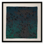 Staring Down Crow Framed Silk Scarf