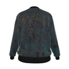 Staring Down Crow / Midnight Wanderer Reversible Silk Bomber Jacket