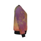 Staring Down Crow / Midnight Wanderer Reversible Silk Bomber Jacket