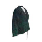 Staring Down Crow Wrap Blazer