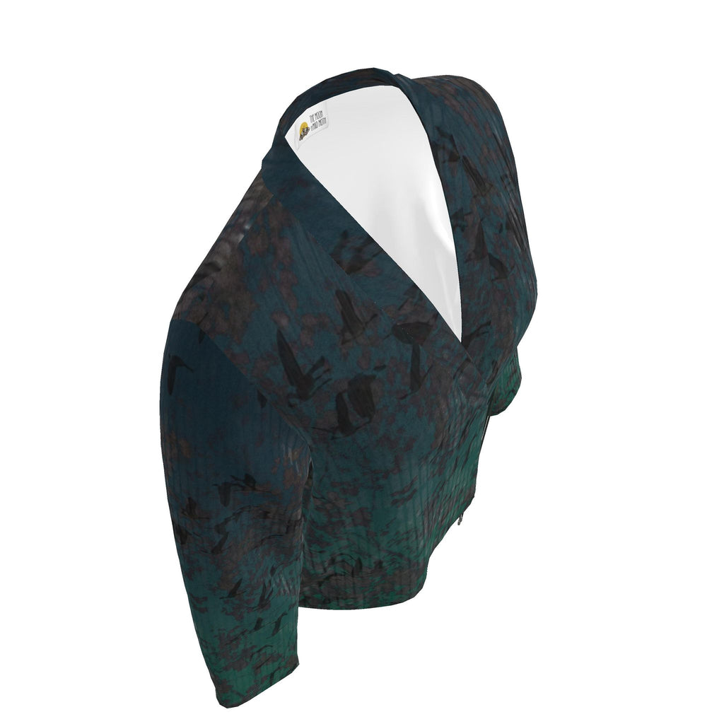 Staring Down Crow Wrap Blazer