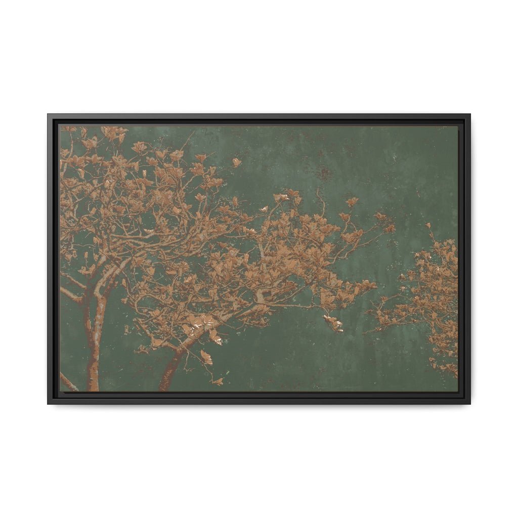 Golden Magnolia Canvas (Framed)
