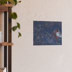 Blue Moon Poster – Cosmic Mandala Satin/Matte Art Print