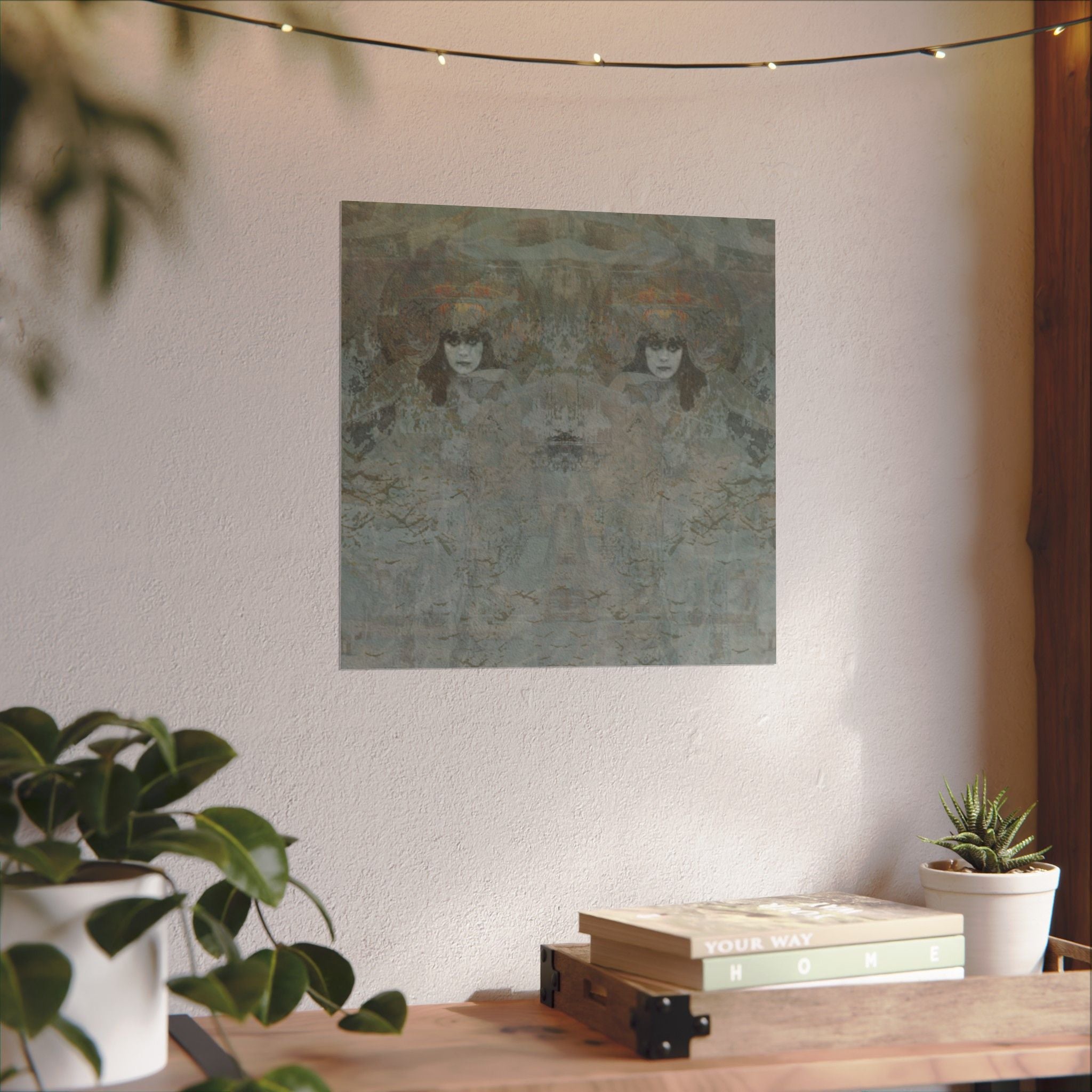 Winter Wonder Textured Watercolor Matte Poster Art Print