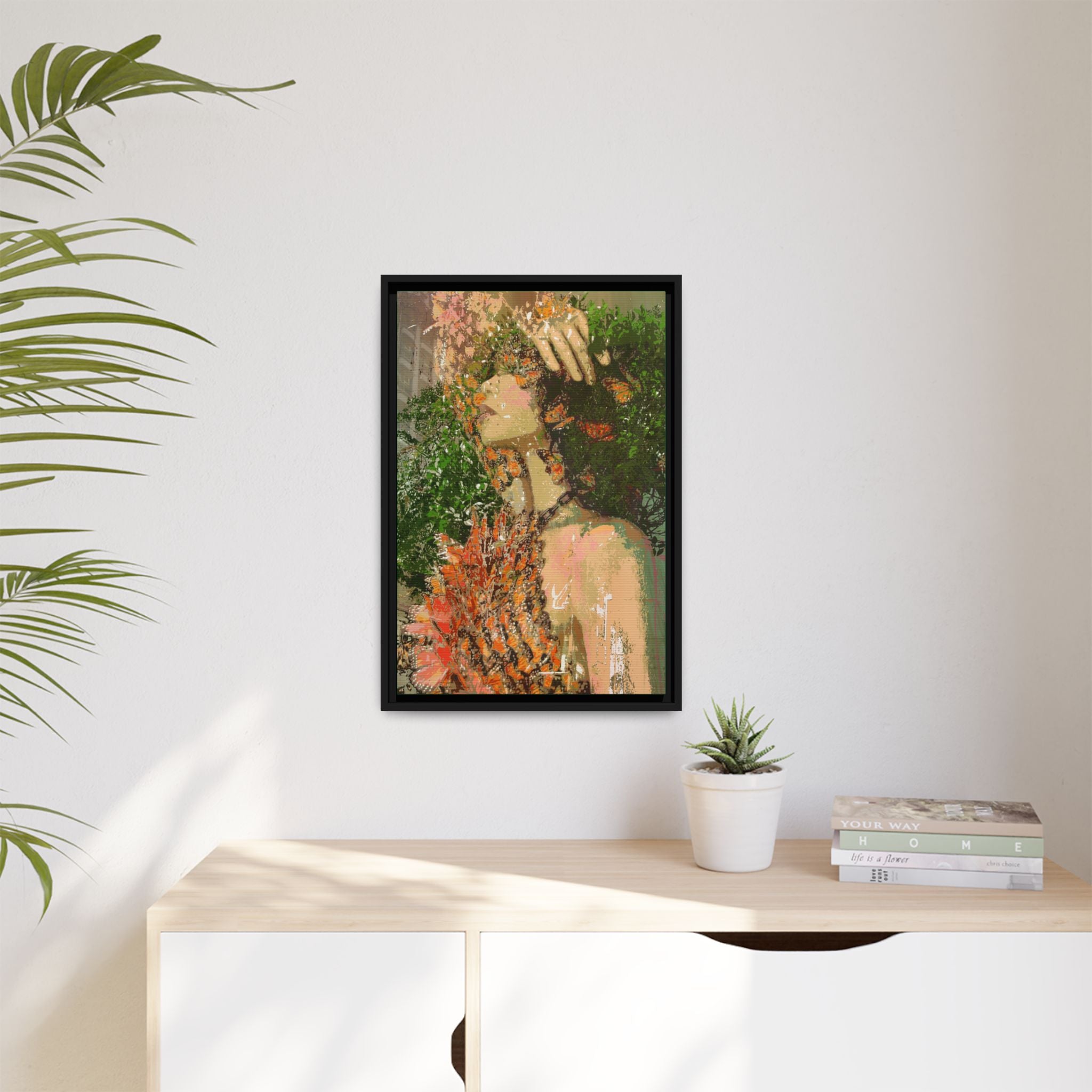 Green Goddess Matte Canvas (Framed)
