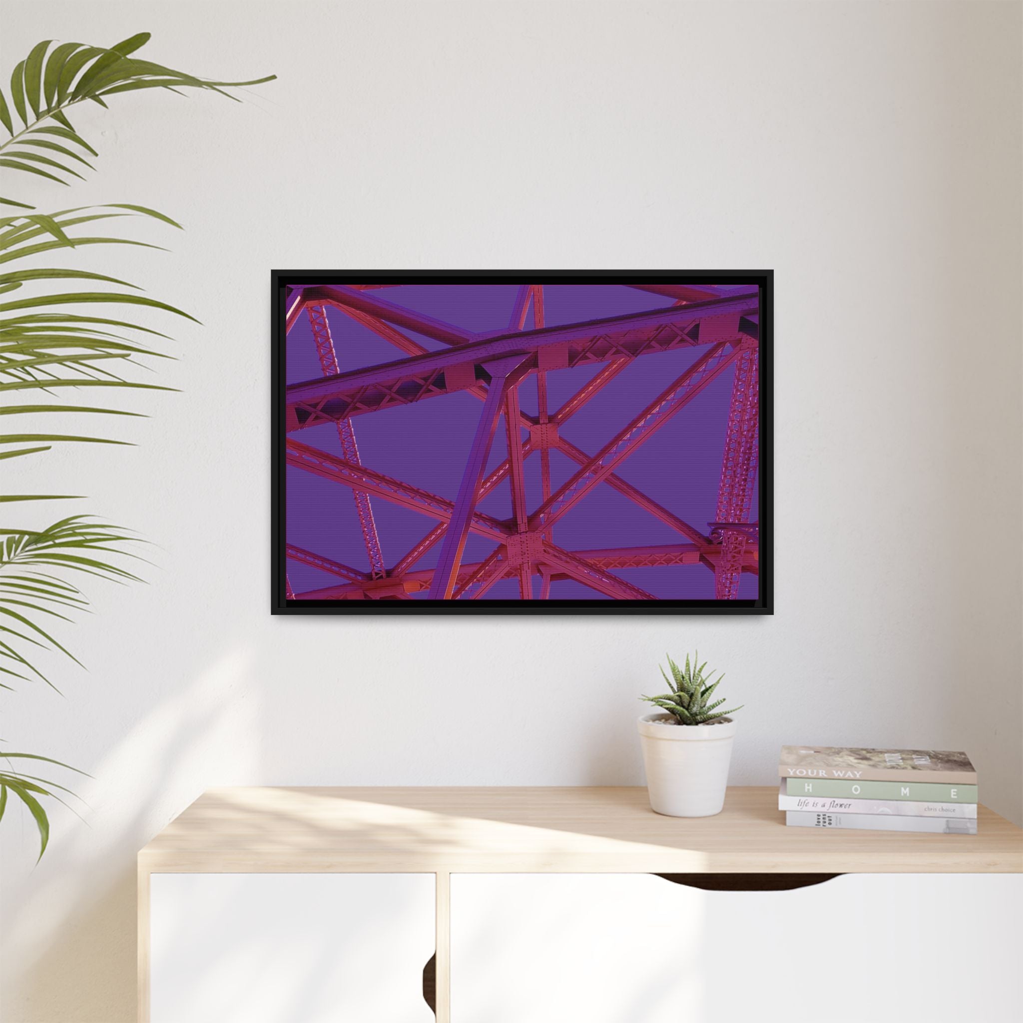 Holy Hot Pink and Horny Matte Canvas (Framed)