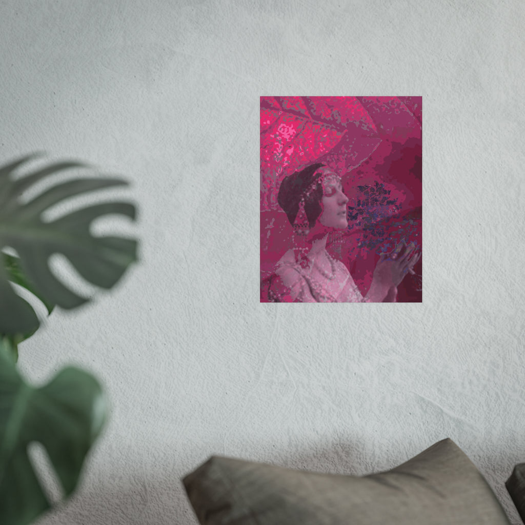 Vibrant Memory Poster – Cosmic Mandala Satin/Matte Art Print