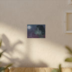 Dreamer Watercolor Poster — Matte Textured Moon & Night Sky Wall Art