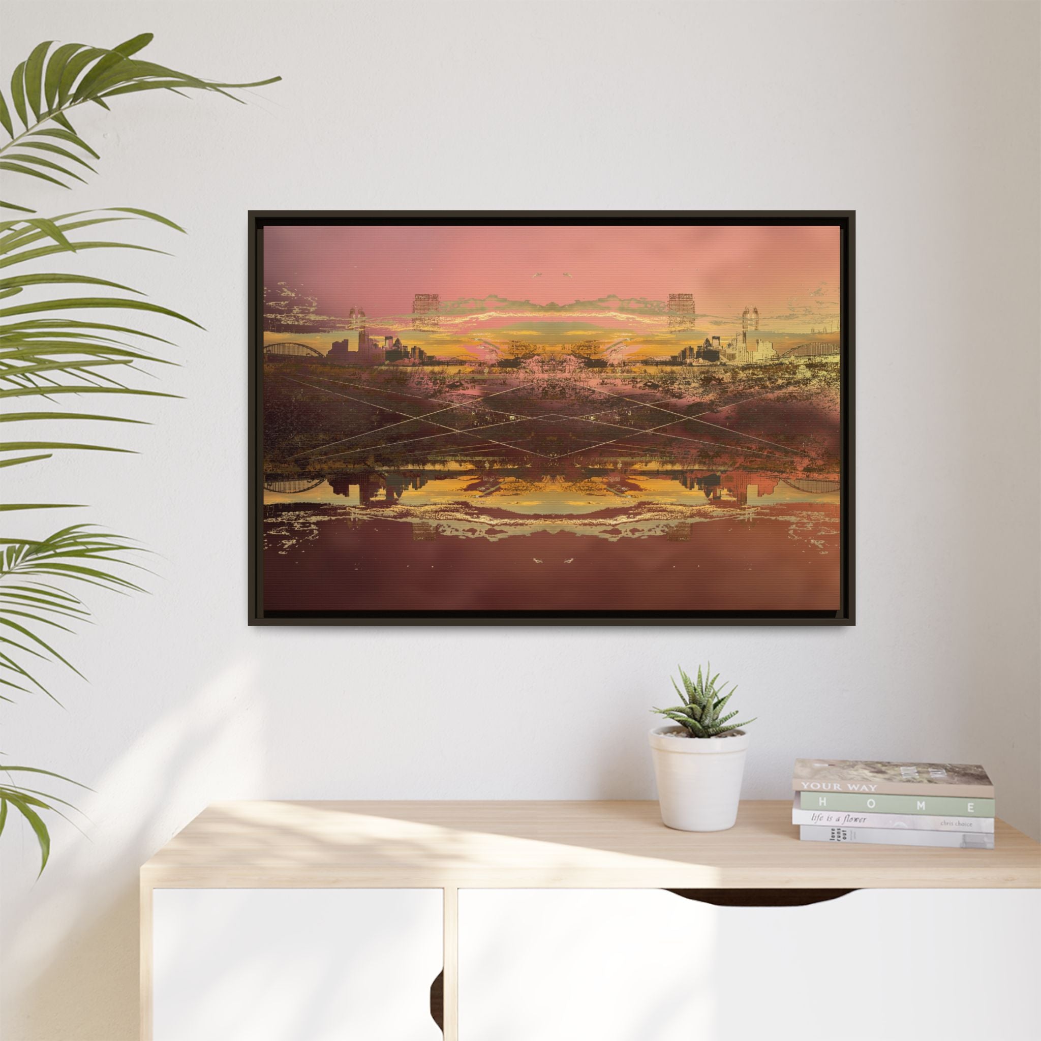 I Stayed Up All Night and All I Got Was This Glorious Sunrise Canvas (Framed)