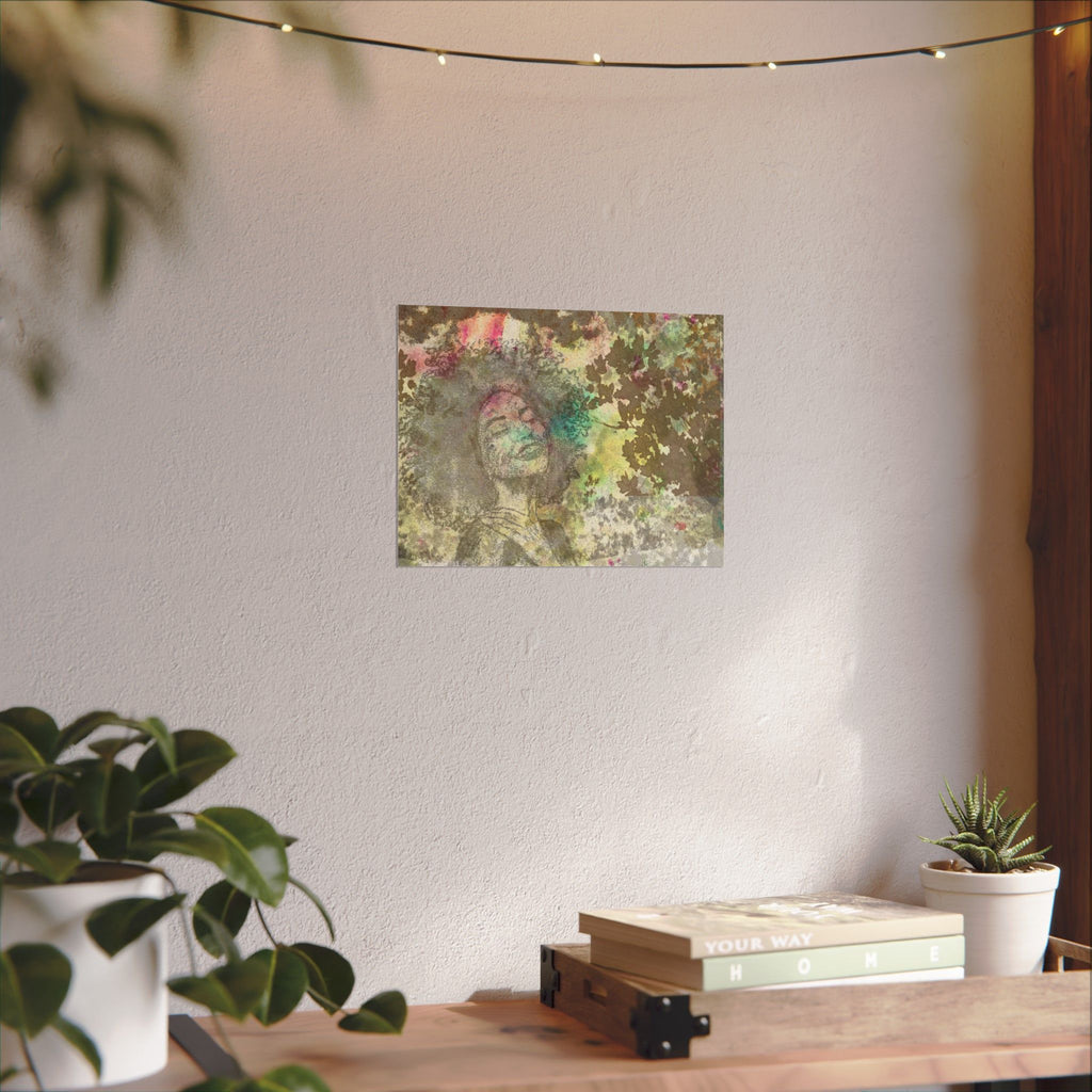 Joy Watercolor Poster — Textured Matte Art Print