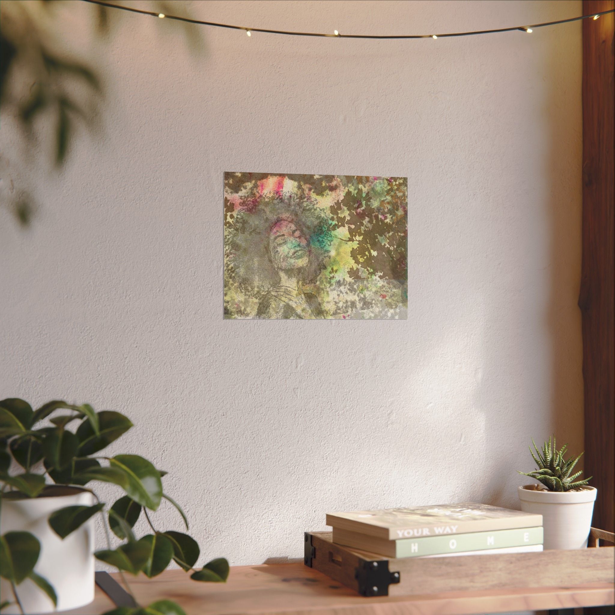 Joy Watercolor Poster — Textured Matte Art Print
