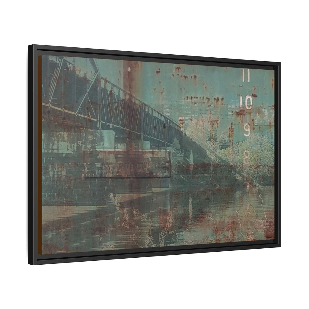 Urban River Rust Matte Canvas (Framed)