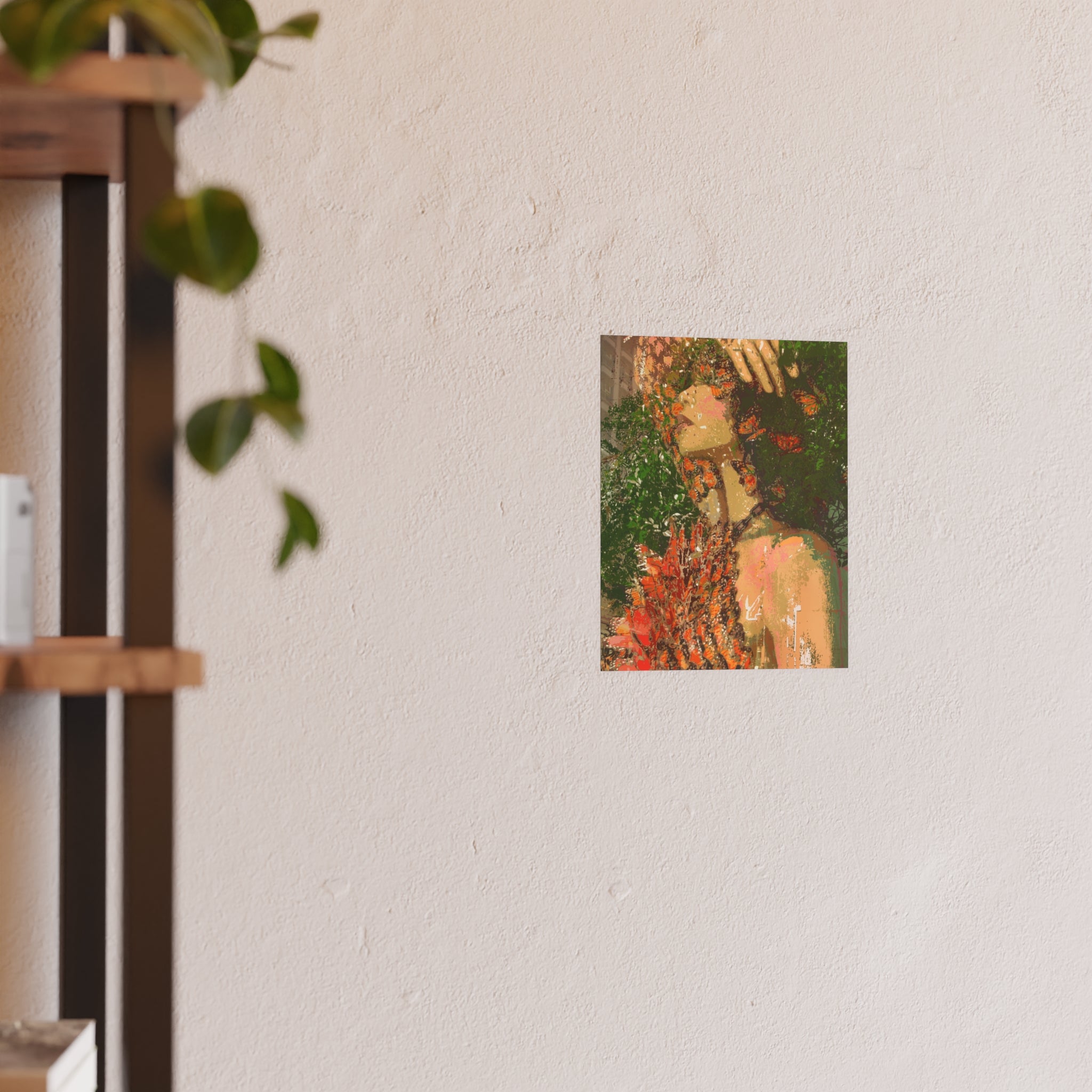 Green City Goddess Poster – Cosmic Mandala Satin/Matte Art Print