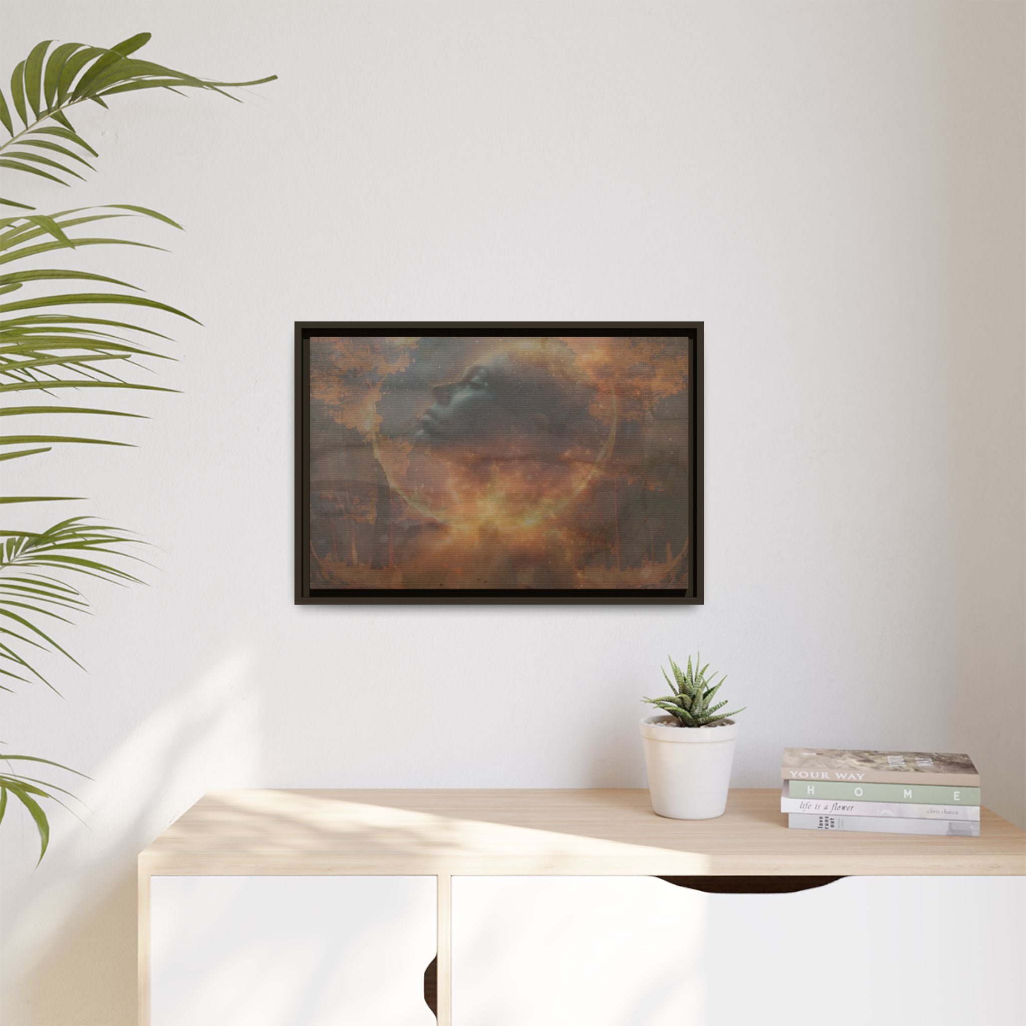 If You Burn Us We Will Rise Again Framed Canvas