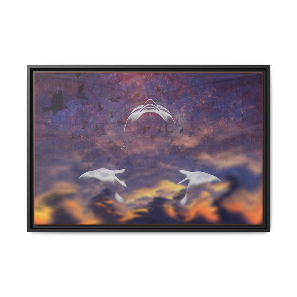 Becoming Matte Framed Canvas