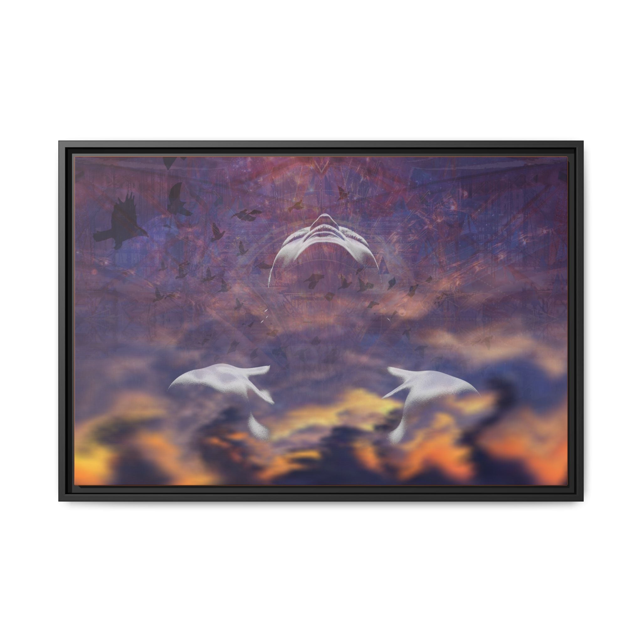Becoming Matte Framed Canvas