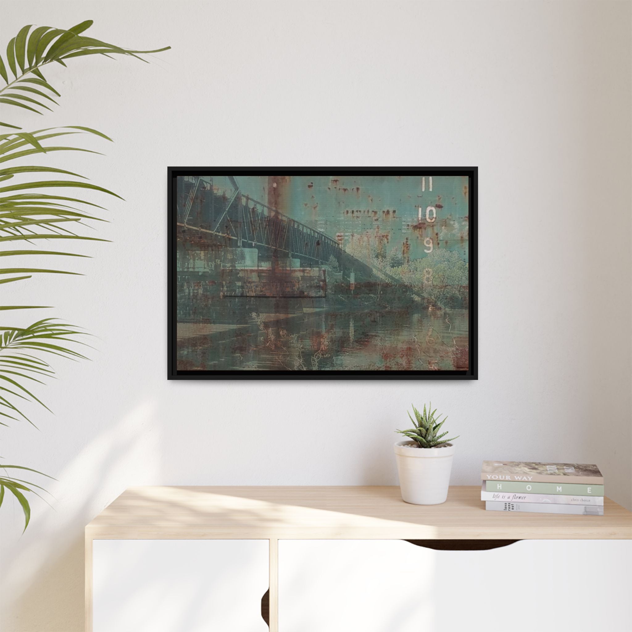 Urban River Rust Matte Canvas (Framed)